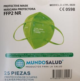 Mascara FFP2 Verde x25