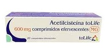 Acetilcistena ToLife MG 600mg Comp Efervescente x20