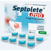 Septolete Duo Eucalipto , 3 mg + 1 mg Blister 16 Unidade(s) Past