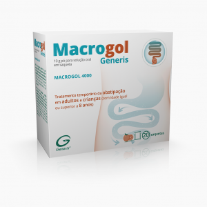 Macrogol Generis, 10000 mg x 20 p sol oral saq, 10000 mg x 20 p sol oral saq