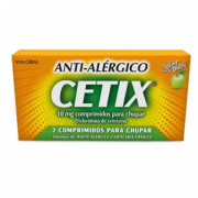 Cetix , 10 mg Blister 14 Unidade(s) Comp chupar, 10 mg x 14 comp chupar