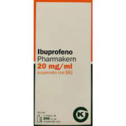 Ibuprofeno Pharmakern MG, 20 mg/mL-200 mL x 1 susp oral mL