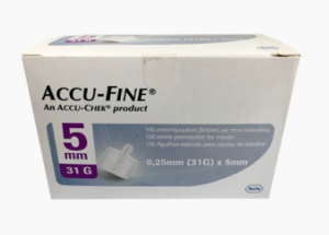 Accu-Fine Pl Agulha 5mm x100