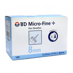 Bd Micro Fine+ Ag Caneta 8mm Novo/Bd/Opt