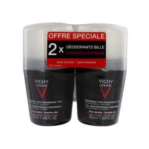 Vichy Homme Deo Roll On 72h Duo+Desc