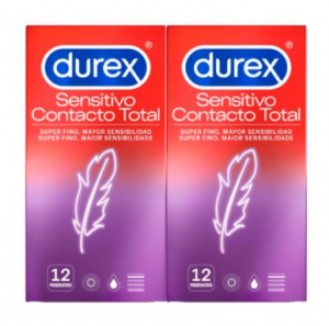 Durex Duo Sensitivo Contacto Total Preservativos 12 x2 Oferta da 2 Embalagem