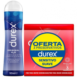 Durex Orig Lub50Ml+Of Durex Sens PresX3