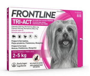Frontline Tri-Act XS Co 2-5kg Soluo 0,5ml x3