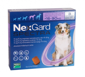 Nexgard Spectra Co >15-30kg Comp x3