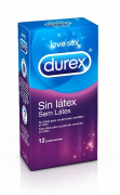 Durex Sem Ltex Preservativos x12