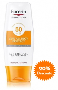 Eucerin Sunbody Alergy Creme-Gel SPF50+ 150ml 20% Desconto