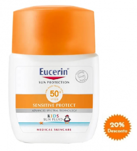 Eucerin Sunkids Fluido SPF50+ 50ml -20% Desconto