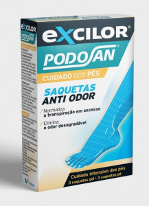 Excilor Podosan Anti Odor Saquetas P x3 + Saquetas Gel x3