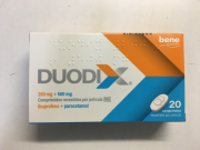 Duodix MG, 200 mg + 500 mg Blister 20 Unidade(s) Comp revest pelic, 200 mg + 500 mg x 20 comp rev