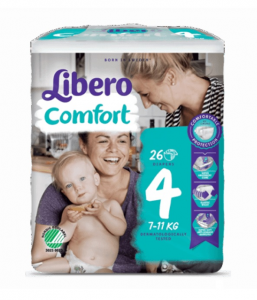 Libero Comfort 4 Fralda 7-11kg x26