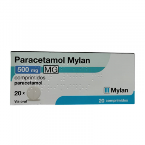 Paracetamol Mylan MG, 500 mg Blister 20 Unidade(s) Comp