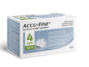 Accu-Fine Agulha Insulina 4mm 32GX100 RF8848