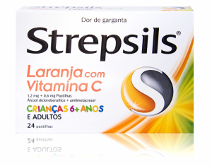 Strepsils Laranja com Vitamina C 0,6/1,2 mg Pastilhas x24