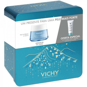 Vichy Aqualia Thermal Gel-creme pele normal a mista 50 ml com Oferta de Puret Thermale Desmaquilhante integral 3 em 1 100 ml