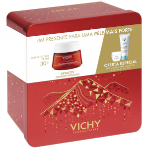 Vichy Liftactiv Collagen Specialist Creme 50 ml com Oferta de Hyalu Mask Mscara 15 ml + Puret Thermale Desmaquilhante integral 3 em 1 100 ml